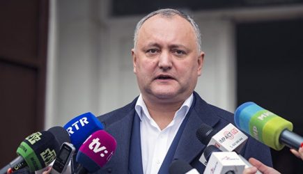 Кортеж Игоря Додона попал в ДТП