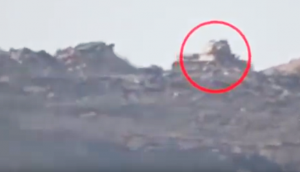 Момент ракетной атаки на танк Т-34-85 попал на видео