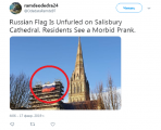 На соборе в Солсбери появился российский флаг