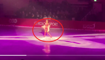 Видео с выступлением Медведевой в латексном костюме появилось в сети