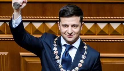 Ляшко устроил перепалку с Зеленским во время инаугурации