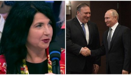 Соколовская оконфузилась на Первом канале, объясняя «забвение» Украины Путиным и Помпео