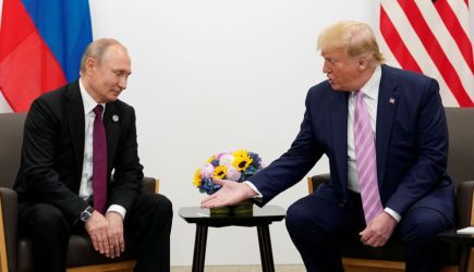 Встреча на&nbsp;G20: Трамп пошутил над&nbsp;Путиным