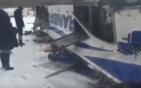 Появилось видео из Забайкалья, где пассажирский автобус рухнул с моста