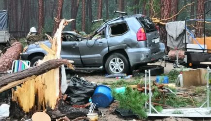 Турист погиб во время грозы в палаточном лагере под Красноярском