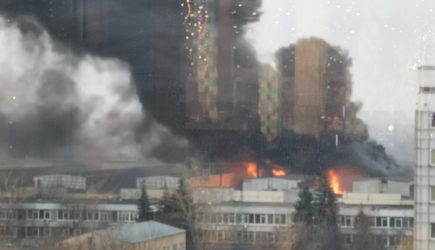 В Москве полыхнуло: Горит онкобольница