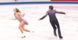У российской танцорши разошлось платье во время проката на чемпионате мира: видео
