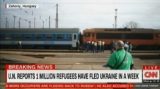 CNN: Украину покинул уже миллион человек