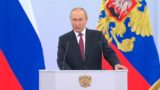 Речь Путина на церемонии подписания договора о вступлении новых территорий в состав России длилась  48 минут