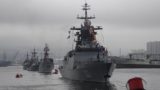 Отряд кораблей Тихоокеанского флота вышел в море на учения