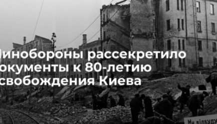 «Киев спасли от мрака нацизма»: обнародованы рассекреченные документы к 80-летию освобождения города