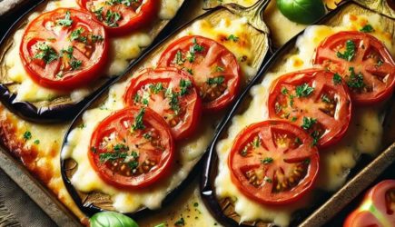 Запеченные баклажаны с сыром и помидорами &ndash; сытная закуска на Новый год