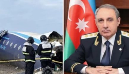 Крушение самолета под Актау: генпрокурор Азербайджана сделал заявление
