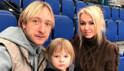 Сын Плющенко и Рудковской поспорил с родителями на отдыхе