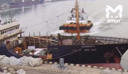 Буксир на полном ходу протаранил российское судно и скрылся