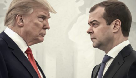 Трамп перешел от слов к действиям в споре с Медведевым