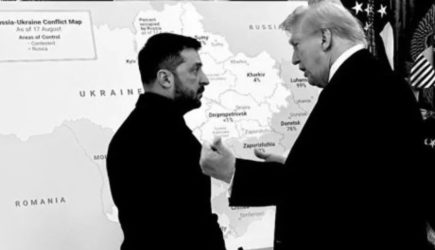 &laquo;&lrm;Мощная оплеуха&raquo;: Трамп взбодрил Зеленского и глав ЕС картой новой Украины