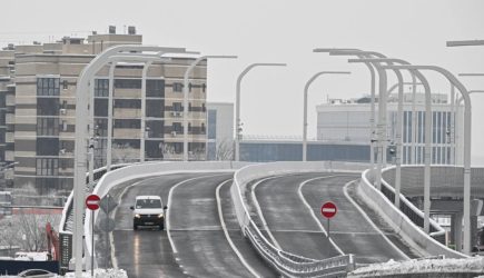 В Москве перекрыли МКАД