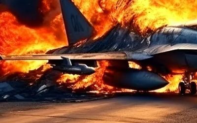 Работают экстренные службы: истребитель F-16 рухнул на автотрассу