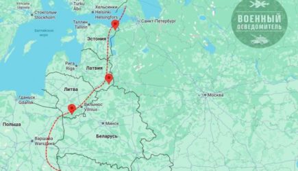 Военкоры составили карту пролета дронов ВСУ через страны Балтии для ударов по&nbsp;России