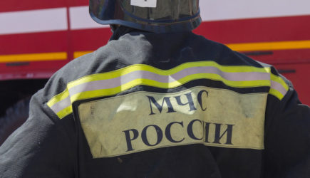 На территории Амурского газохимического комплекса произошло возгорание